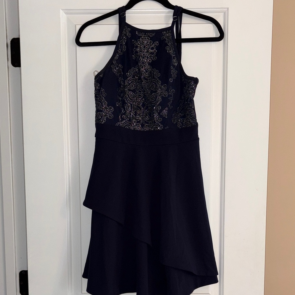 Speechless Midnight Blue Embellished Dress